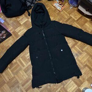 Point zero simons women’s black puffer winter coat size small